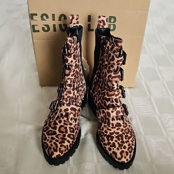 Design Lab Lord & Taylor Brown Combat Boots - Picture 13 of 16